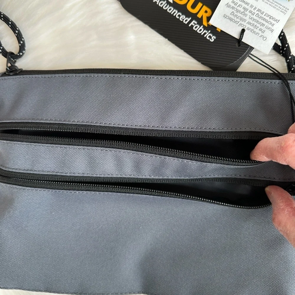 NWT Cordura Advanced Fabric Accessory Utility Pouch Dark Grey and Black